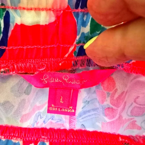 Lilly Pulitzer Vibrant Floral Athletic Shorts - Picture 7 of 8